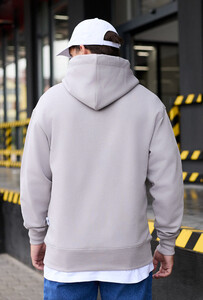 Фото - Светло-серое мужское худи Staff light gray oversize - Men box