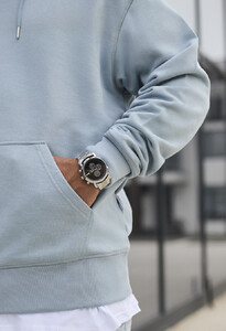 Фото - Светло-голубое худи Staff light blue oversize - Men box