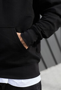 Фото - Універсальне чорне худі Staff black oversize - Men box