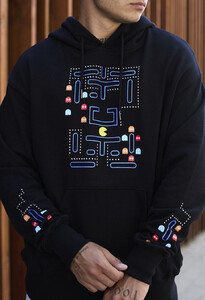 Фото - Черное худи с ярким принтом Staff game oversize - Men box