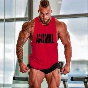 Фото - Мужская майка красного цвета Sport Line для фитнеса - Men box