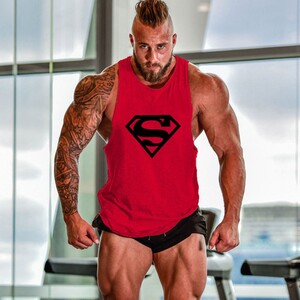 Фото - Мужская красная майка Sport Line со знаком Superman - Men box