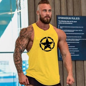 Фото - Майка для спорту від бренду Sport Line у ​​жовтому кольорі - Men box