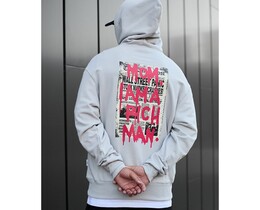 Фото - Оверсайз худі з принтом на спині Staff rich oversize - Men box
