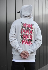 Фото - Оверсайз худі з принтом на спині Staff rich oversize - Men box