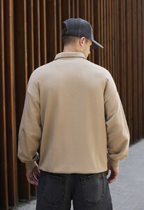 Фото - Однотонная бежевая олимпийка Staff 80 beige - Men box