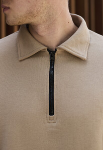Фото - Однотонная бежевая олимпийка Staff 80 beige - Men box