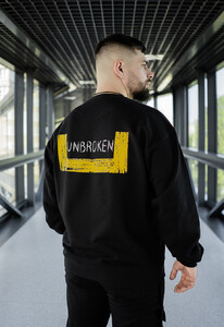 Фото - Молодежный свитшот Staff x Unbroken black oversize - Men box
