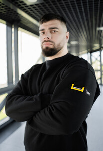 Фото - Молодежный свитшот Staff x Unbroken black oversize - Men box