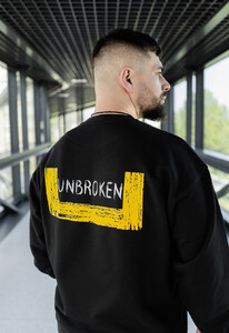 Фото - Молодежный свитшот Staff x Unbroken black oversize - Men box