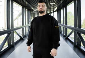 Фото - Молодежный свитшот Staff x Unbroken black oversize - Men box