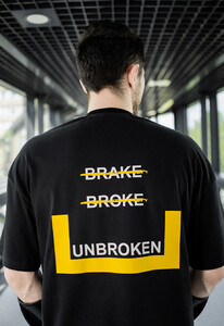 Фото - Оверсайз футболка Staff x Unbroken black oversize - Men box