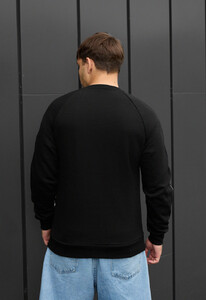 Фото - Черный свитшот с кантом Staff kant logo - Men box