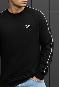 Фото - Черный свитшот с кантом Staff kant logo - Men box