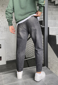 Фото - Темно-серые широкие джинсы Staff 2 baggy dark gray - Men box