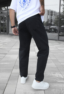 Фото - Черные джинсовые штаны Staff 20 black regular - Men box