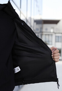 Фото - Повсякденна чорна куртка Staff soft shell flox black - Men box