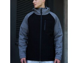 Фото - Демисезонная куртка Staff soft shell bo gray melange & black - Men box