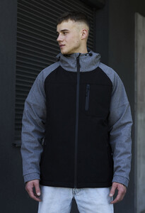 Фото - Демисезонная куртка Staff soft shell bo gray melange & black - Men box
