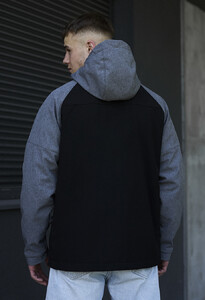 Фото - Демисезонная куртка Staff soft shell bo gray melange & black - Men box