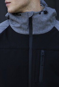 Фото - Демисезонная куртка Staff soft shell bo gray melange & black - Men box