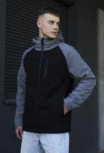 Фото - Демисезонная куртка Staff soft shell bo gray melange & black - Men box