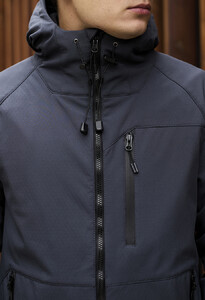 Фото - Універсальна демісезонна куртка Staff soft shell flox gray - Men box