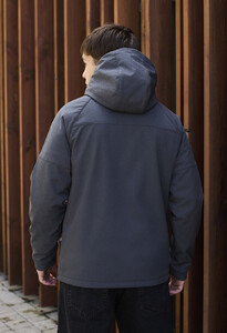 Фото - Куртка чоловіча сірого кольору Staff soft shell bo gray - Men box
