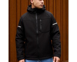 Фото - Повсякденна куртка Staff soft shell bo black reflective - Men box