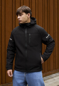 Фото - Повсякденна куртка Staff soft shell bo black reflective - Men box