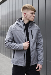 Фото - Куртка кольору сірий меланж Staff soft shell bo gray melange - Men box