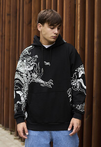 Фото - Чорно-біле худі Staff logo & claw oversize - Men box