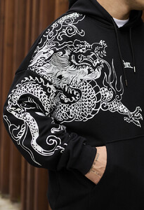 Фото - Чорно-біле худі Staff logo & claw oversize - Men box