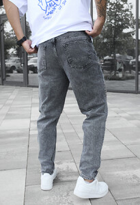 Фото - Молодежные серые джинсы Staff bf gray regular - Men box