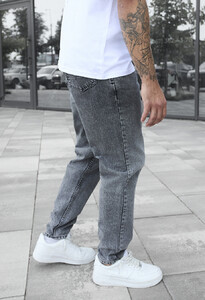 Фото - Молодежные серые джинсы Staff bf gray regular - Men box