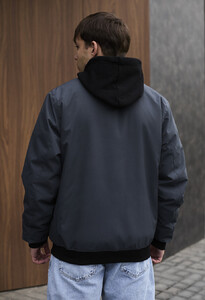 Фото - Чоловічий бомбер сірого кольору Staff se gray - Men box
