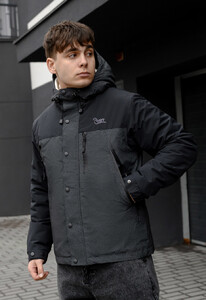 Фото - Універсальна чоловіча куртка Staff graphite & black - Men box