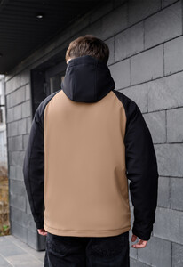 Фото - Демісезонна чоловіча куртка Staff soft shell ob beige & black - Men box