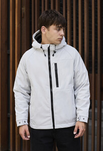 Фото - Молодіжна куртка білого кольору Staff soft shell mo white - Men box