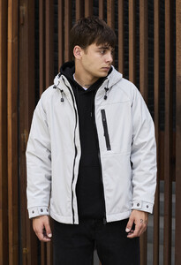 Фото - Молодіжна куртка білого кольору Staff soft shell mo white - Men box