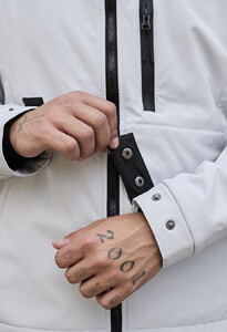 Фото - Молодіжна куртка білого кольору Staff soft shell mo white - Men box