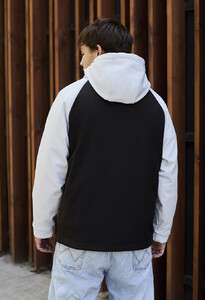 Фото - Черно-белая куртка Staff soft shell mo white & black - Men box