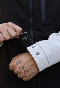 Фото - Черно-белая куртка Staff soft shell mo white & black - Men box