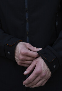 Фото - Однотонна чорна куртка Staff soft shell pu black - Men box