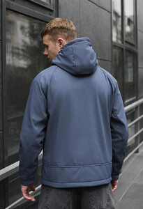 Фото - Куртка в темно-синьому кольорі Staff soft shell pu navy - Men box