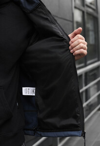 Фото - Куртка в темно-синьому кольорі Staff soft shell pu navy - Men box