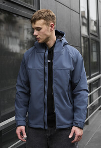 Фото - Куртка в темно-синьому кольорі Staff soft shell pu navy - Men box