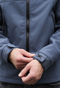 Фото - Куртка в темно-синьому кольорі Staff soft shell pu navy - Men box