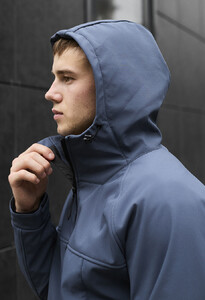 Фото - Куртка в темно-синьому кольорі Staff soft shell pu navy - Men box