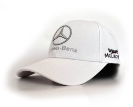Фото - Всесезонная кепка Sport Line белая с лого Mercedes-Benz - Men box